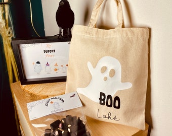 Box édition limitée Halloween : cadre personnalisé, tote bag et sachets de bonbons personnalisés