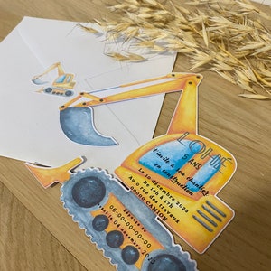 Invitation Chantier Personnalisable - Parfaite pour Anniversaires, Baptêmes et Plus !