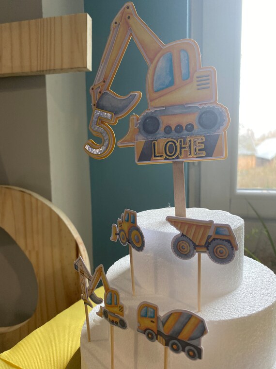 Decoration Gateau Anniversaire Véhicules Chantier, 13 Pièces Construction Vehicles Gâteau Topper Decoration Gateau Anniversaire Véhicules Chantier, 13 Pièces Construction Vehicles Gâteau Topper