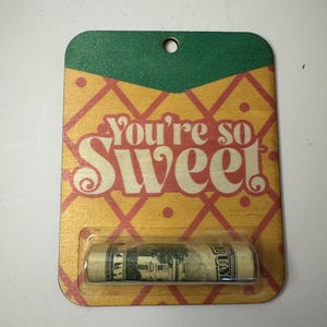 Obst-Thema Geldhalter aus Holz - Geschenkkarte mit Gravur