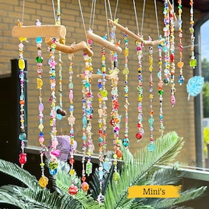 Small wind chime garden - pearl wind chime - balcony decoration - mobile home decoration - gift for the garden