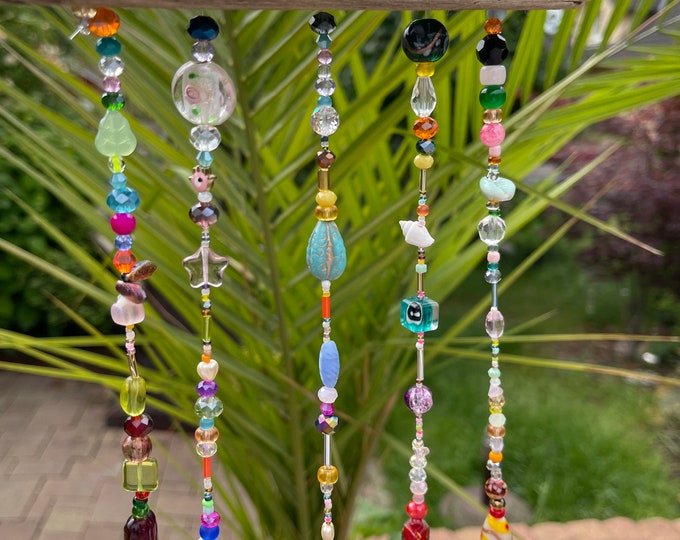 Windspiel aus Keramik Klangherz rot/natur Etsy.de