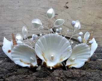 Sea Shell Crown, Mermaid hair accessories, Ariel costume