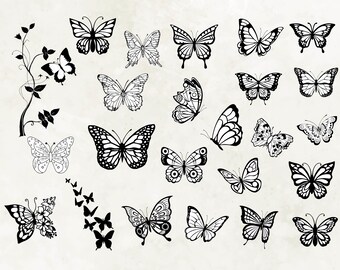 Butterfly svg| Butterfly svg bundle| Layered Butterfly Bundle Cricut SVG Files| Butterflies| Butterfly Svg for Cricut| Butterfly Clipart