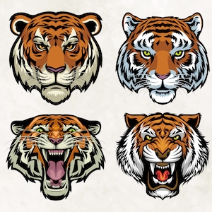 Tiger Mascot svg | Tiger Head Svg| Tiger svg | Tiger Clipart | Tiger Head svg files for Cricut | Tiger Face svg | Instant Download