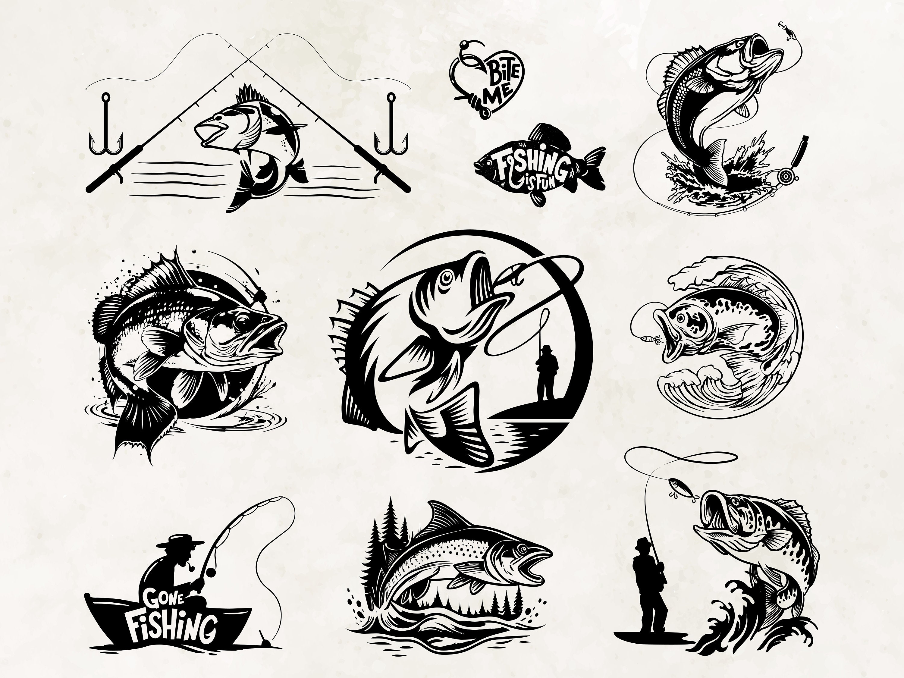 Hook, Line, & Sinker FISHING Clipart, 29 Png Clipart Files, Instant  Download Fishing Rod Reel Fish Trout Bass Catfish Nature Pond Dragonfly -   Canada