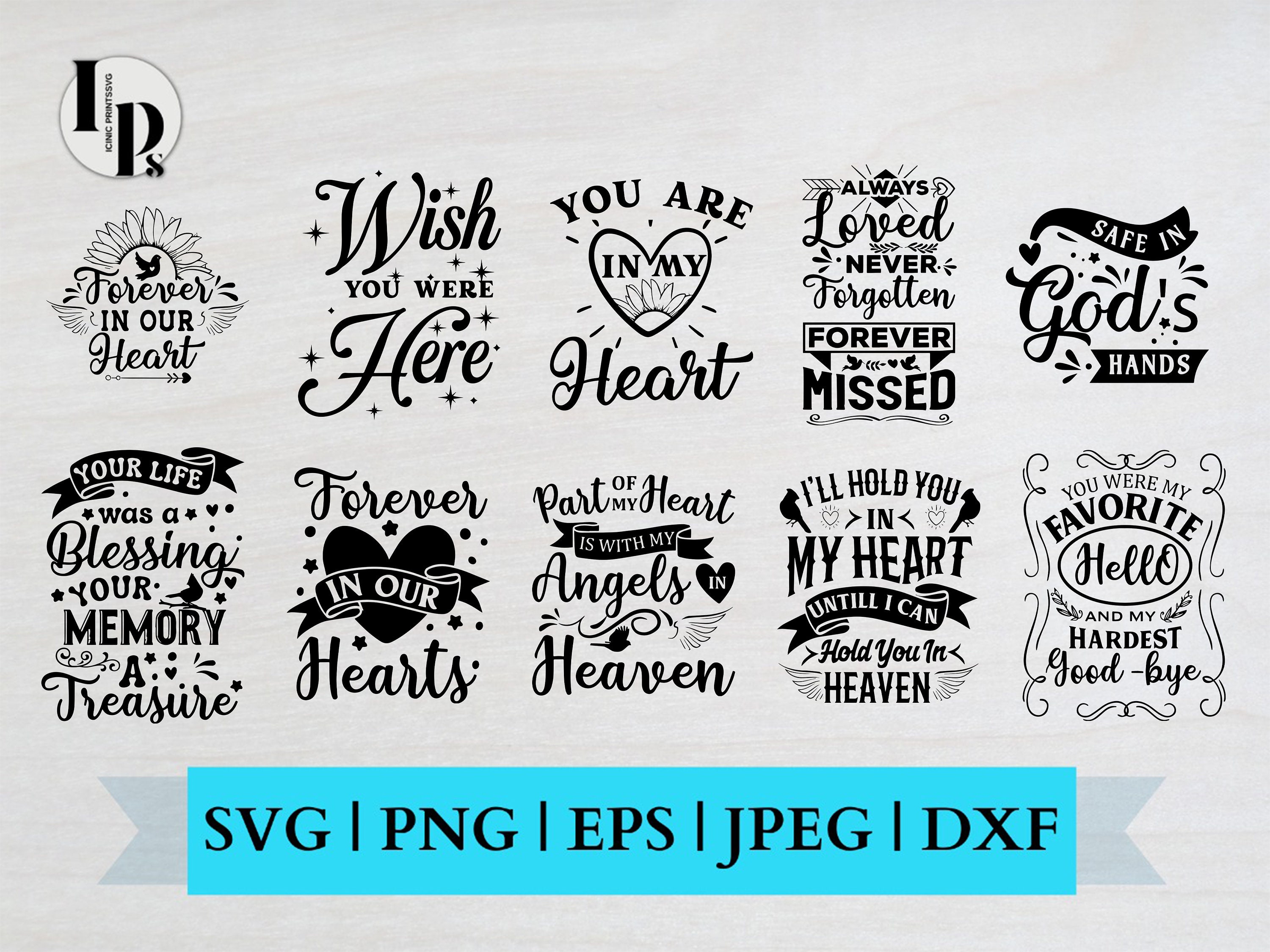 Memory Table Svg In Loving Memory Svg Bundle Cardinal Svg Rest in Peace Svg - Etsy Hong Kong
