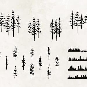 Albero Silhouette Svg / Pino svg / Pino sagoma / Albero sempreverde svg / Pino Cricut / Pino clipart / Pino cutfile