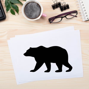 Mama Bear Svg| Papa Bear Svg| Baby Bear Svg| Black Bear Svg| Family Bear Silhouette Svg| Mama Bear Png| Bear Body Svg| Bear Cricut File image 10
