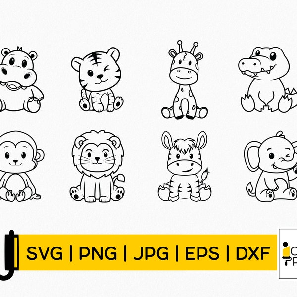 Safari Animals Svg Bundle| Baby Animals Svg| Zoo Animals Svg| Animals Svg| Baby Safari Animals Svg| Cute Animal Svg Png| Instant Download