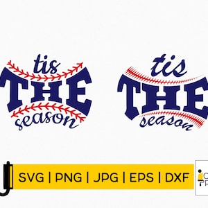 Tis The Season svg| Baseball Softball Design| Baseball Cut File| Baseball Mom Svg| Tis The Season Baseball Png Svg| Instant Download