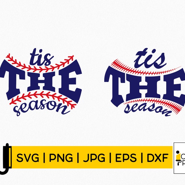 Tis The Season svg| Baseball Softball Design| Baseball Cut File| Baseball Mom Svg| Tis The Season Baseball Png Svg| Instant Download