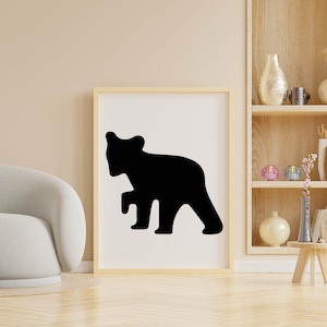 Mama Bear Svg| Papa Bear Svg| Baby Bear Svg| Black Bear Svg| Family Bear Silhouette Svg| Mama Bear Png| Bear Body Svg| Bear Cricut File image 4