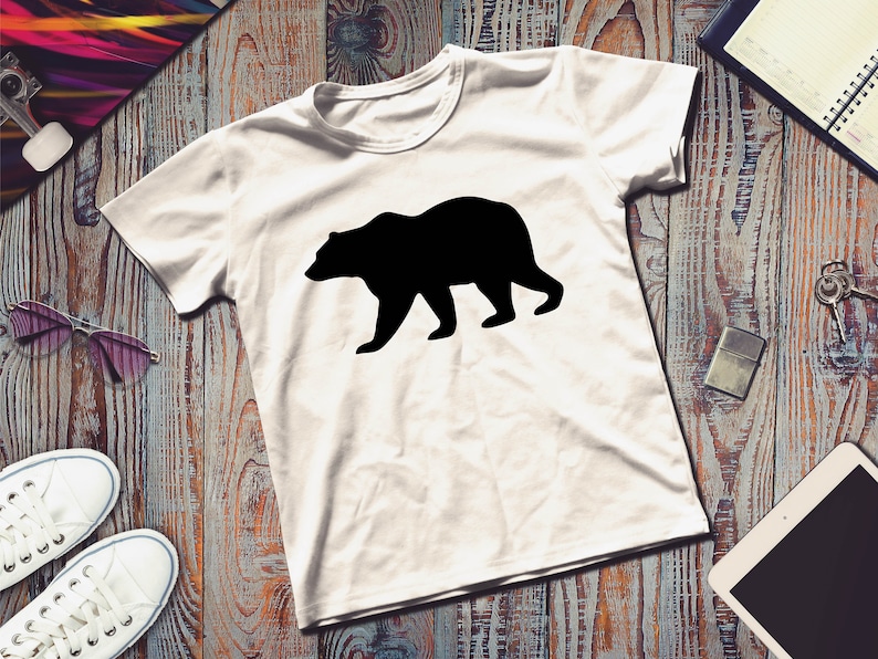 Mama Bear Svg| Papa Bear Svg| Baby Bear Svg| Black Bear Svg| Family Bear Silhouette Svg| Mama Bear Png| Bear Body Svg| Bear Cricut File image 2