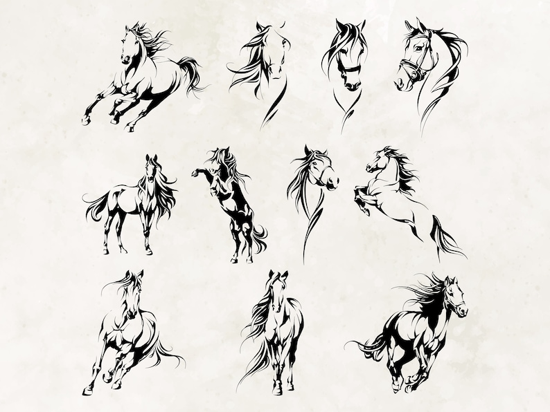 Paard-svg| Paard png| Rodeo-svg| Paarden-svg| Paard shirt Svg| Hoefijzer-svg| Bundel paard-svg| Paardencricut| Paard silhouet Svg|Schattig paard afbeelding 1