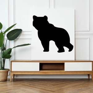 Mama Bear Svg| Papa Bear Svg| Baby Bear Svg| Black Bear Svg| Family Bear Silhouette Svg| Mama Bear Png| Bear Body Svg| Bear Cricut File image 5