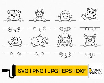 Safari Animals Svg Bundle| Baby Animals Svg| Zoo Animals Svg| Animals Svg| Baby Safari Animals Svg| Cute Animal Svg Png| Instant Download