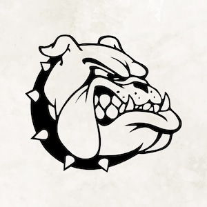 Bulldogge Maskottchen SVG - Png - Eps - Dxf | Bulldogge Druck | Bulldogge Clip Art | Bulldogge Kopf | Bulldogge Mama SVG | Bulldogge Png | Sofortdownload