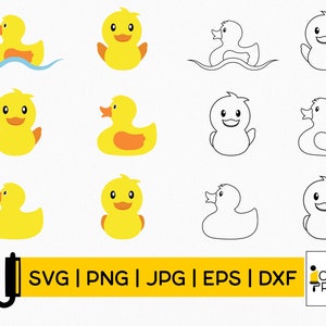 Bath Duck Svg, Rubber Duck Svg, Duck Svg, Cricut Svg, Vector File Svg, Instant Download