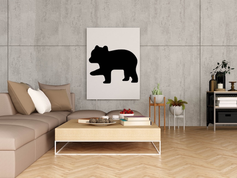 Mama Bear Svg| Papa Bear Svg| Baby Bear Svg| Black Bear Svg| Family Bear Silhouette Svg| Mama Bear Png| Bear Body Svg| Bear Cricut File image 8