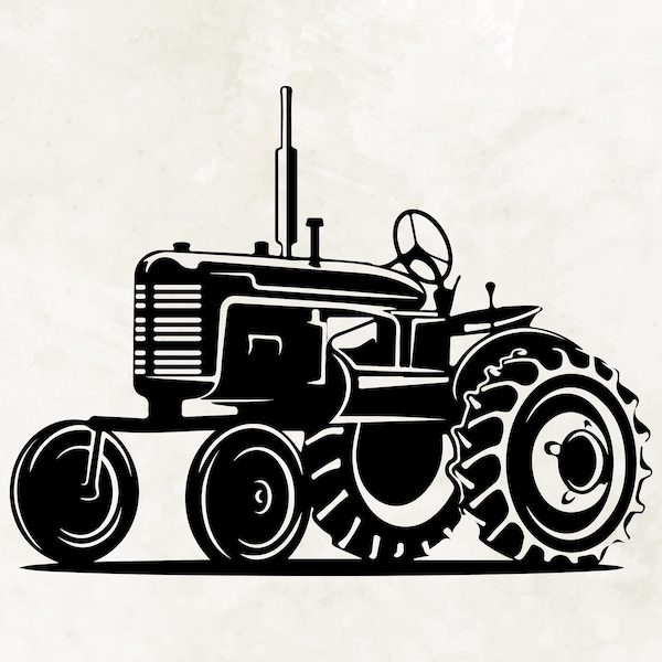 Old Tractor Svg| Tractor Svg| Tractor Clipart| Tractor Files for Cricut| Tractor Silhouette| Instant Download