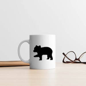 Mama Bear Svg| Papa Bear Svg| Baby Bear Svg| Black Bear Svg| Family Bear Silhouette Svg| Mama Bear Png| Bear Body Svg| Bear Cricut File image 3