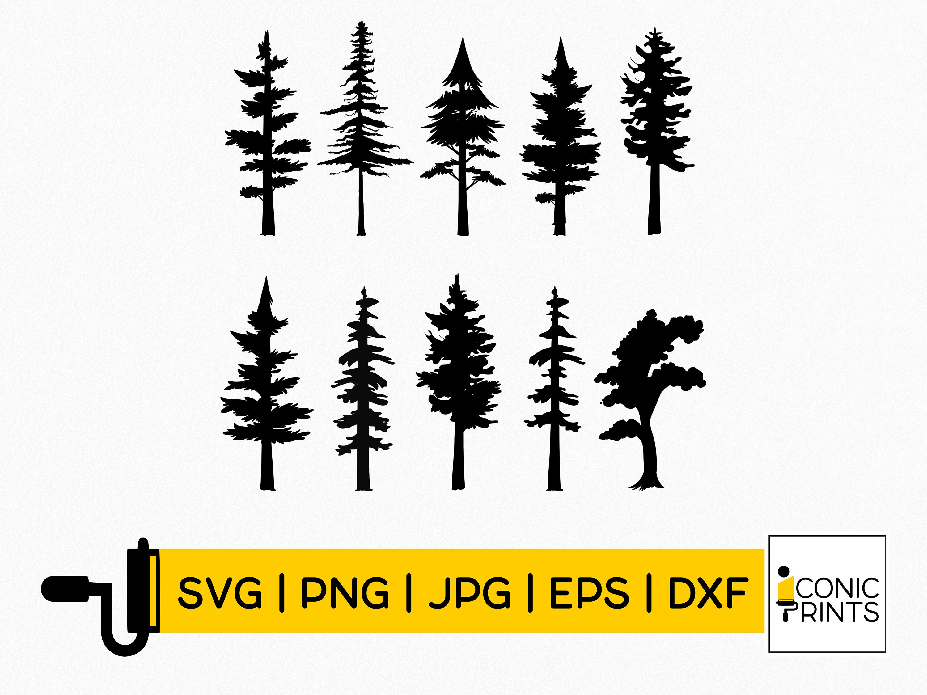 Pine Tree Svg Pine Tree Png Pine Tree Dxf Pine Tree - Etsy Australia
