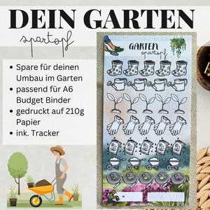 Garden Savings Challenge | A6 | Envelope method | Budget planner | Saving with fun | Savings game