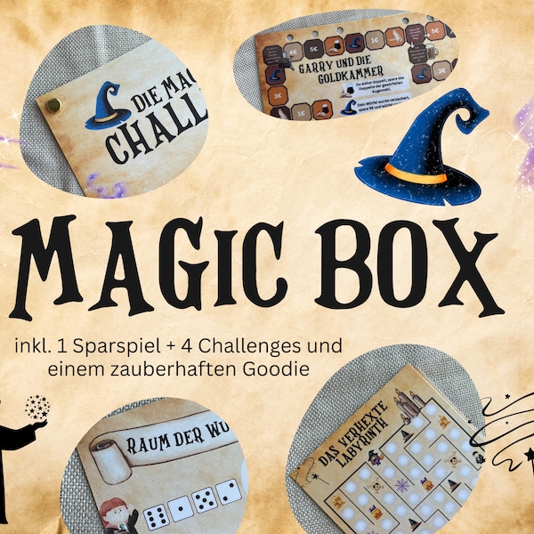 Magic Box - Sparspiel und Challenges | A6 Umschlagmethode | Budgetieren mit Spaß und Erfolg | Harry Potter