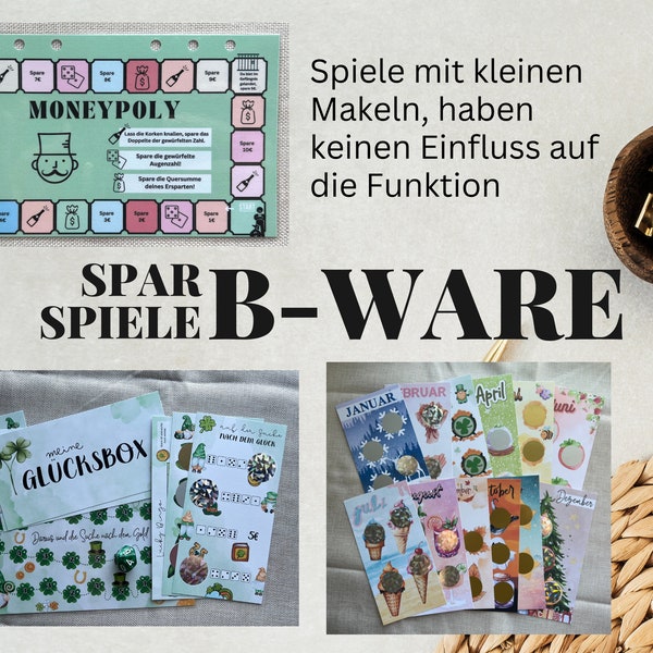 B Ware - Sparspiele | A6 Umschlagmethode | Budgetieren mit Spaß und Erfolg