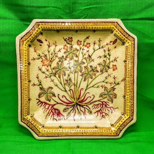 Vintage German Decorative Plate from the 80s: A Beautiful and Nostalgic Addition to Your Collection