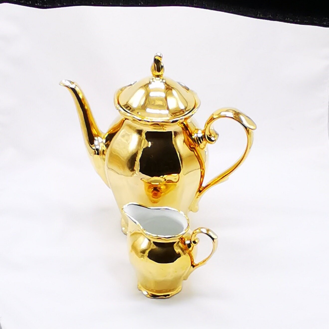 Bavarian Vintage Porcelain Tea and Coffee Set With Gold Gilding - Etsy