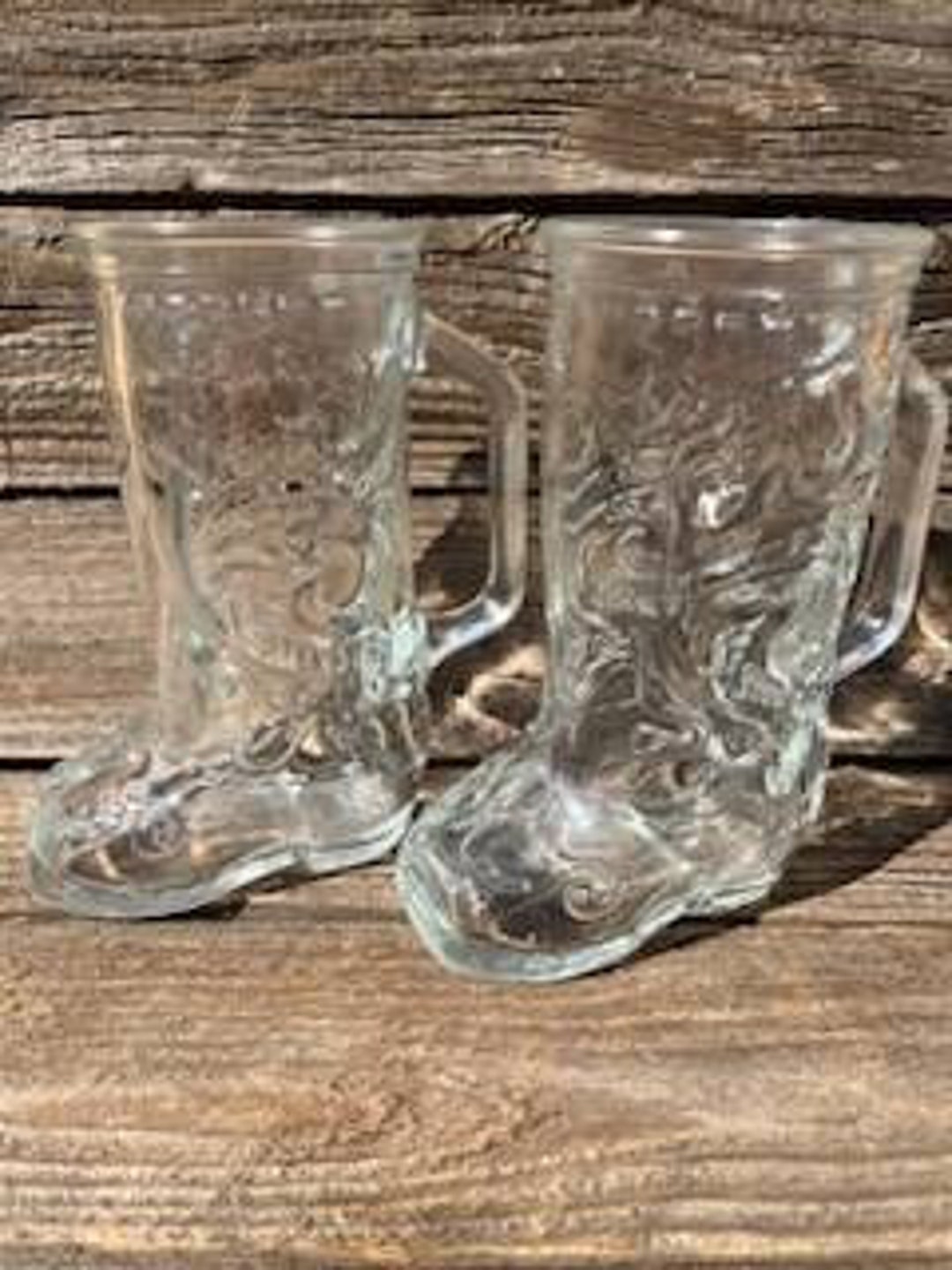 Anchor Hocking Cowboy Boots Shot Glasses Etsy