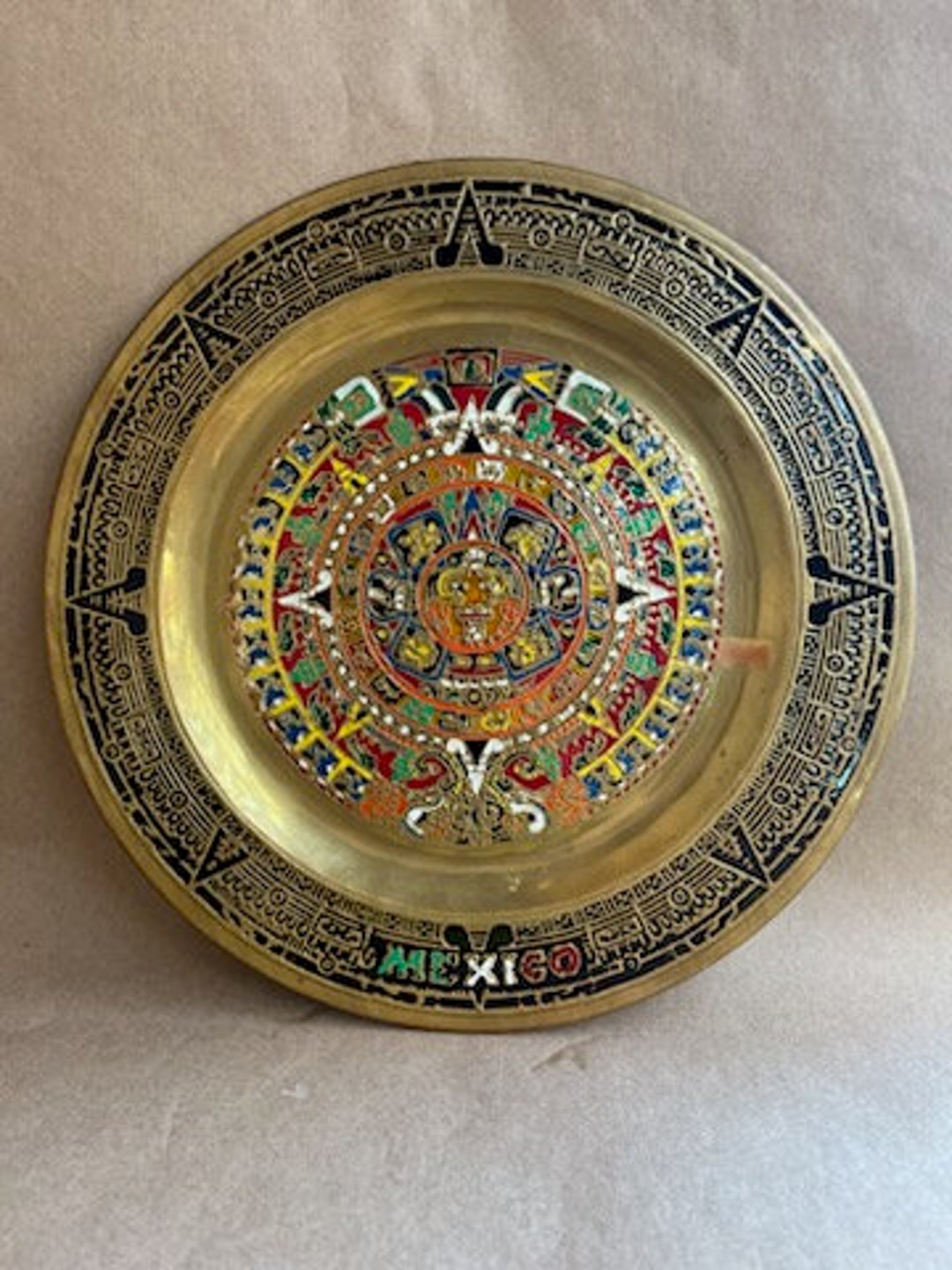 Vintage Aztec Calendar Wall Decor Etsy