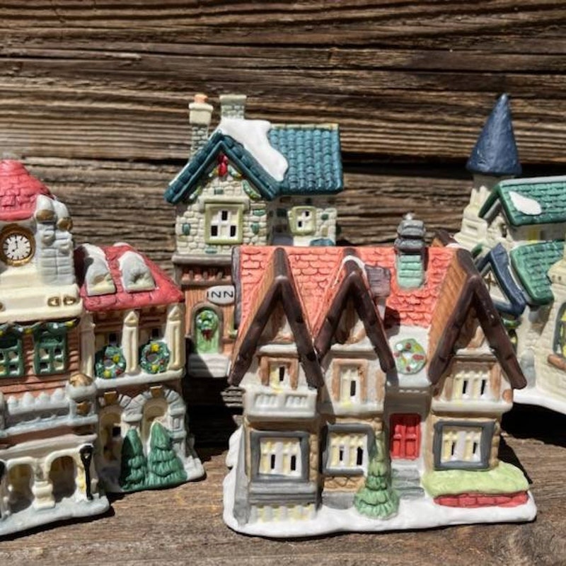 Mervyns Village Square Christmas Etsy