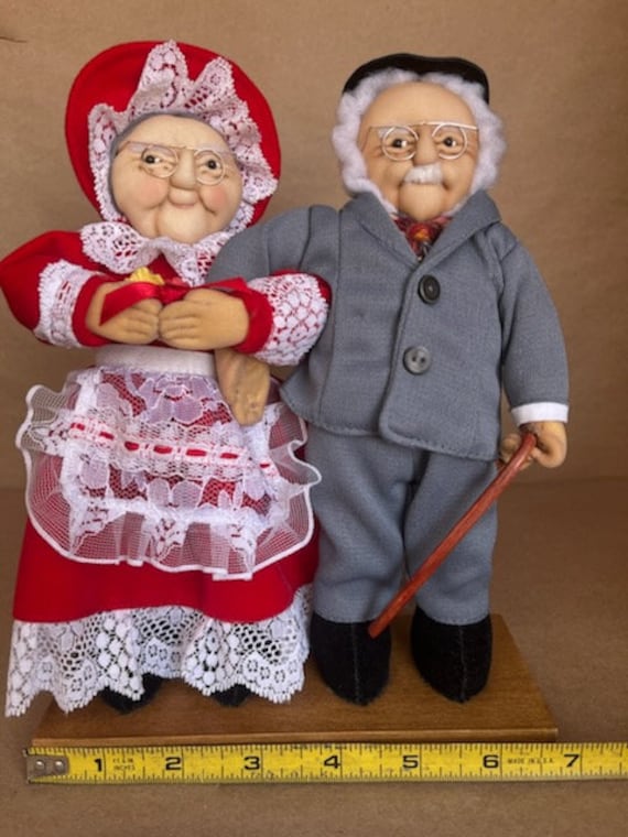 Grandma and grandpa porcelain dolls on sale