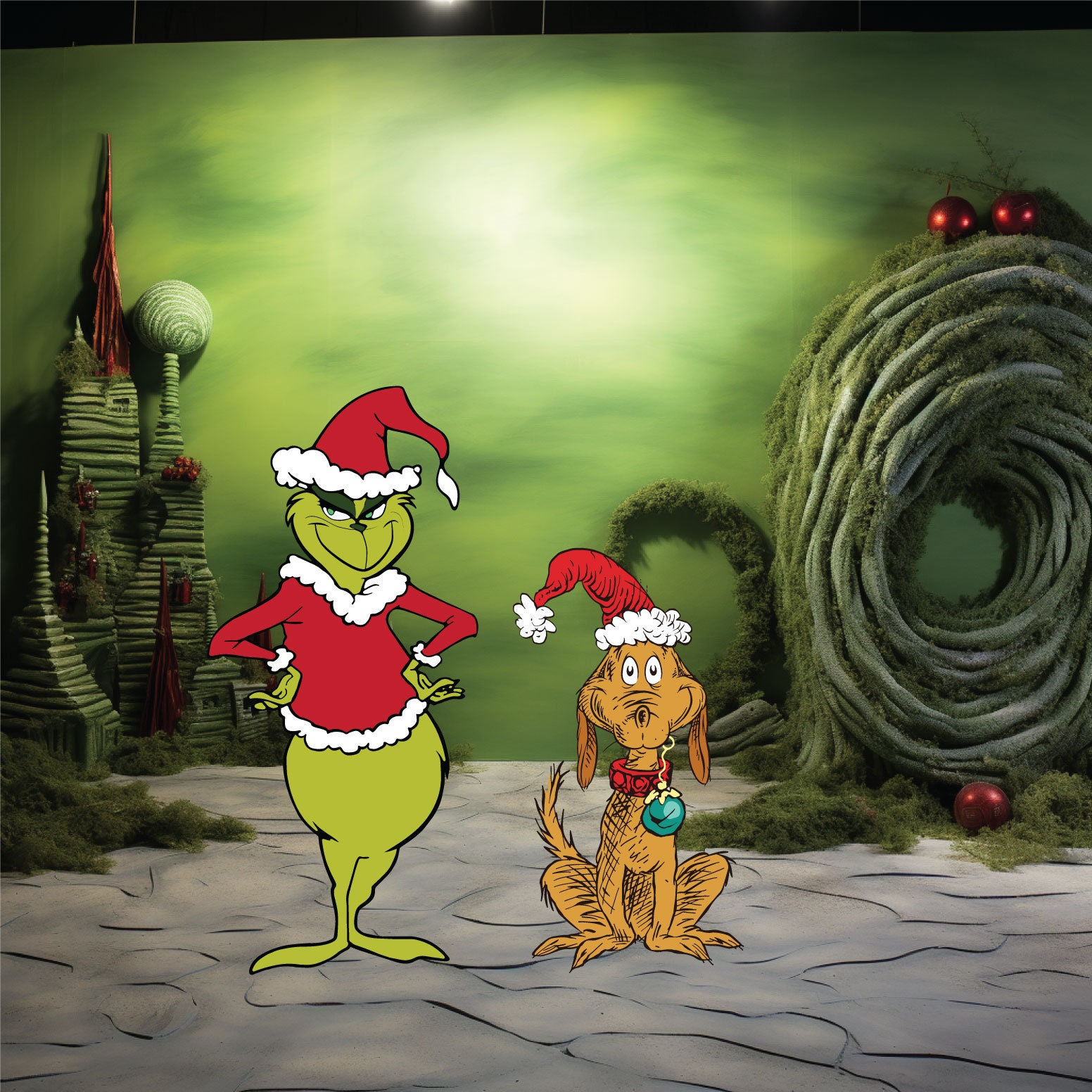 Grinch Christmas Cutouts | Whoville | Dr Seuss Decorations | Yard Signs ...