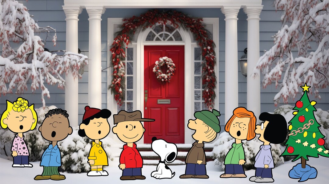 Peanuts Singers Snoopy Christmas Cutouts Peanuts Decor Charlie Brown