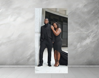 Wedding photo board print | custom event backdrop, milestone display