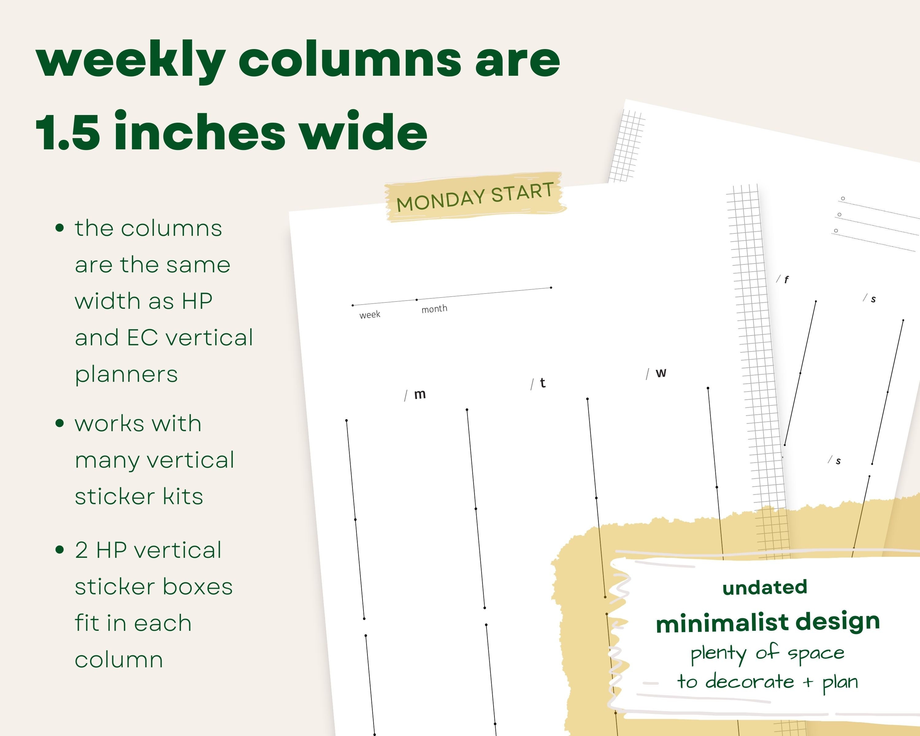 Bundle of A5 Minimalist Planner Insert Designs Daily Weekly Etsy