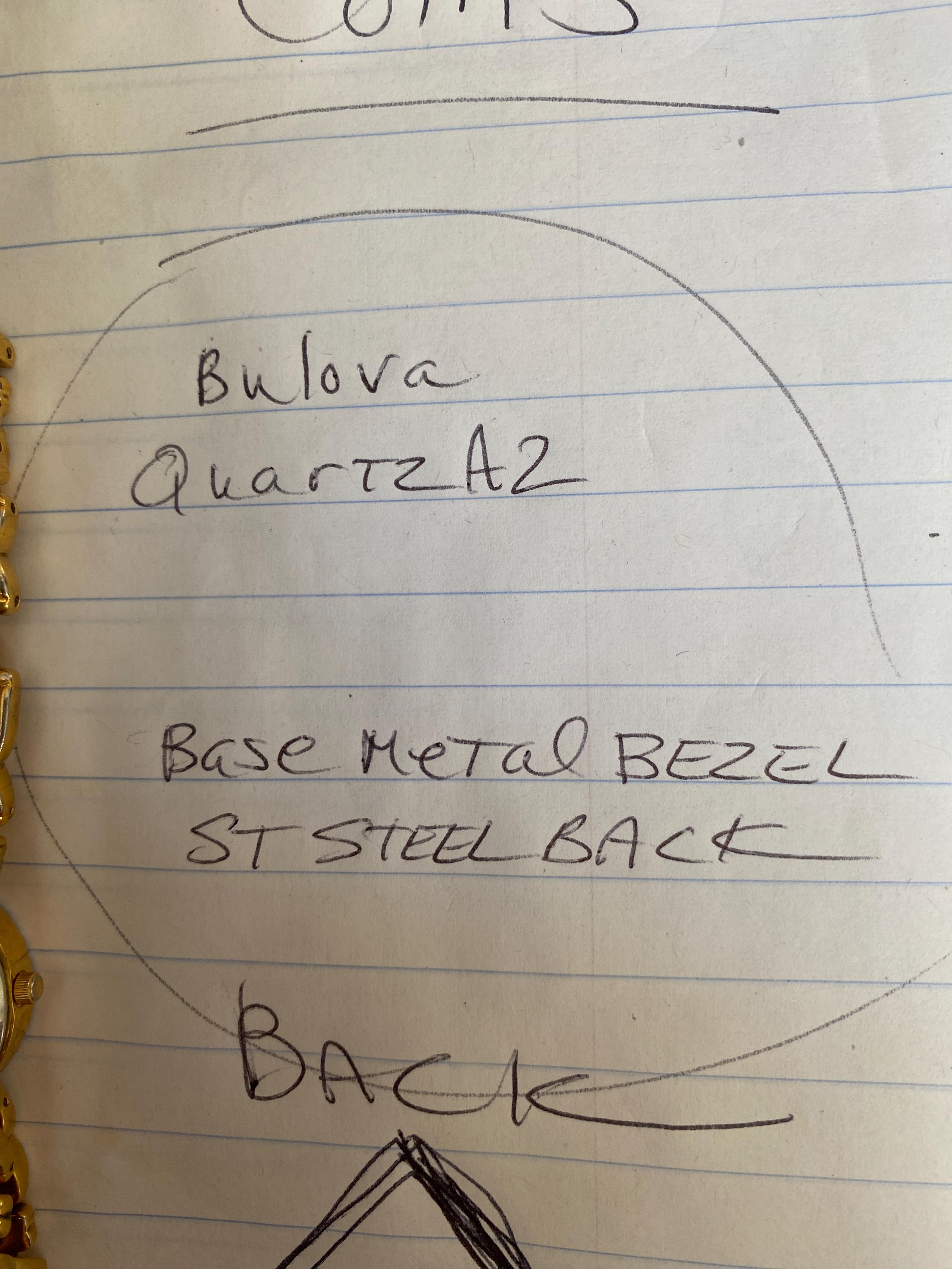 Bulova quartz a2 deals