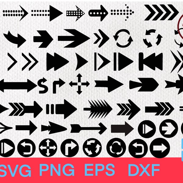 70 Arrow Shapes Cut Files - Road Direction Signs SVG - Arrows SVG - Arrow Symbol - Digital download cut file in Svg- Direction Signs Svg