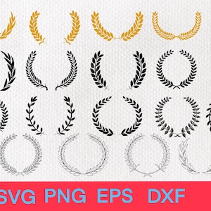 krans tarwe Svg BUNDEL - bruiloft krans svg - tarwe frame - krans monogram svg - krans olijftak bladeren logo - tarwe laurierblad svg