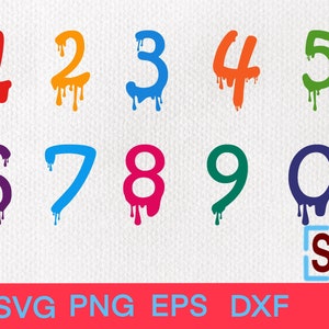 dripping font | dripping Numbers svg | dripping svg | silme font svg | dripping Numbers | dripping Numbers PNG | paint splash
