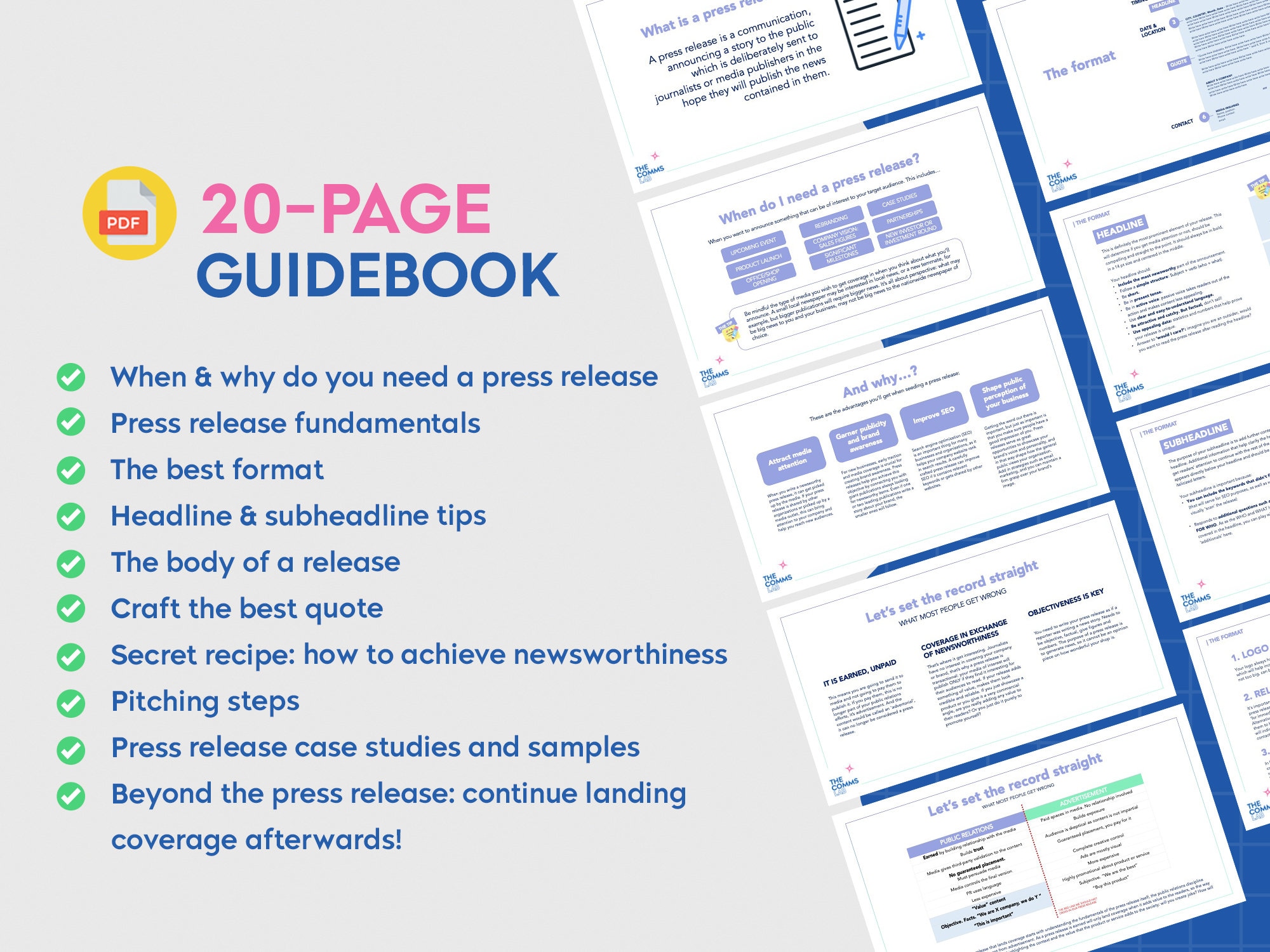 Press Release Template | Press Release Guidebook | Press Release ...