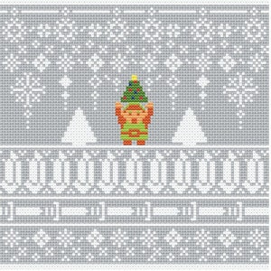 Legend of Zelda - 8-bit Christmas PDF Cross Stitch Pattern, DMC