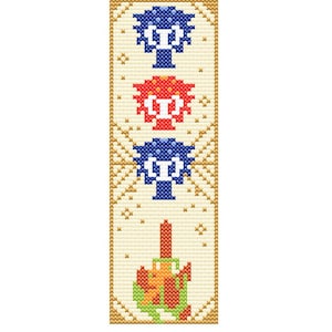 Legend of Zelda - 8-bit bookmark PDF Cross Stitch Pattern, Zelda Cross Stitch, PDF, DMC