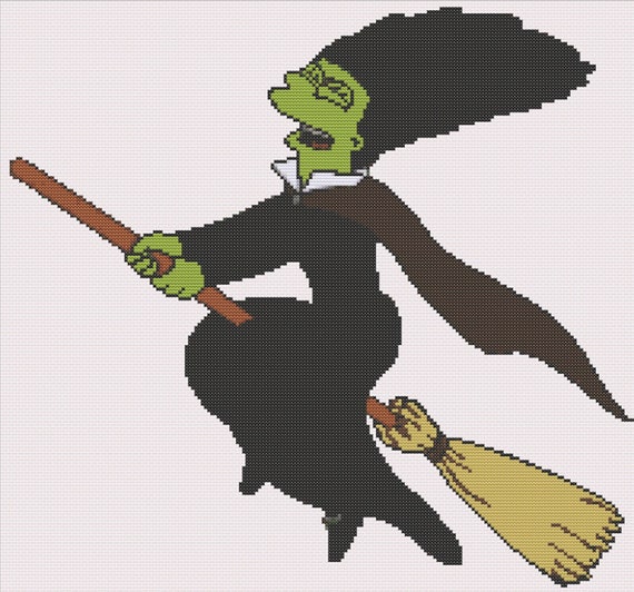 Marge the Witch - Treehouse of Horror PDF Cross Stitch