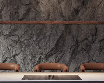 Black walnut linear chandelier, elegant wood pendant light for kitchen island and dining table WALNOIR