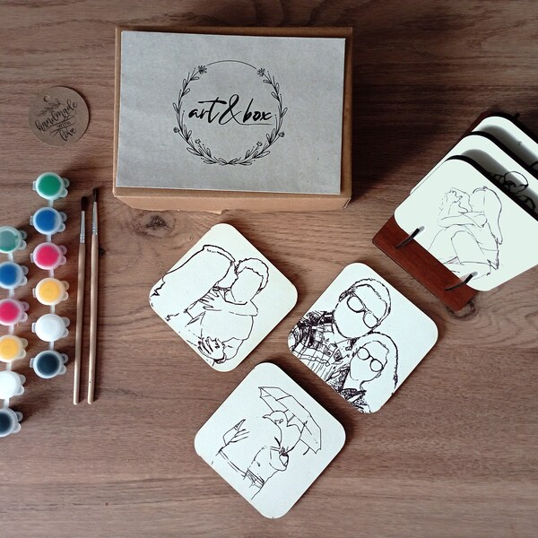 Couple Paint Night Kit Etsy